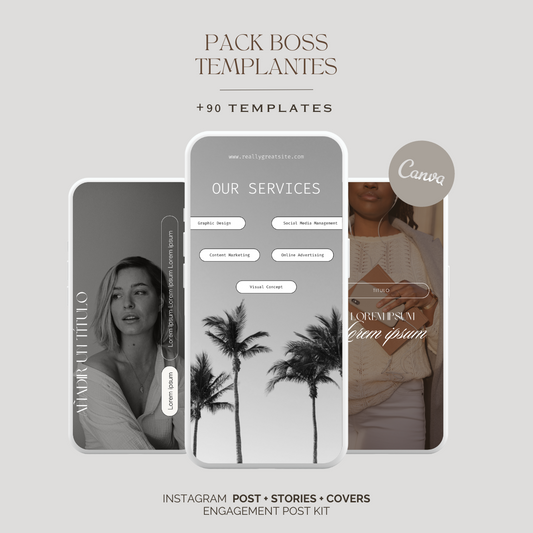 PRO BOSS templates pack for social networks